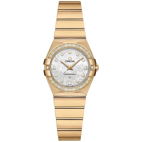 omega gold.watch|omega solid gold ladies watch.